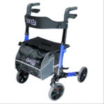 Andadera Plegable de Aluminio AZUL Handy con Asiento