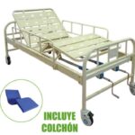 Cama Manual Hospitalaria Básica con Accesorios