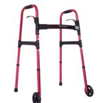 Andadera Con Ruedas Aluminio Ajustable Roja EKOMOBILITY